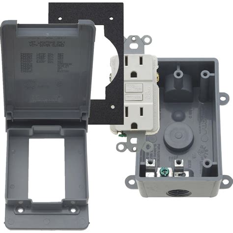 electrical box for gfci|gfci receptacle box.